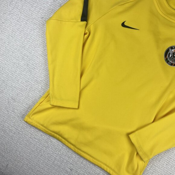 Nike Venezia Fc  Kids Hoodie Size L 12-13 YO Yellow Maglia Sweater  Soccer Club - Picture 4 of 14